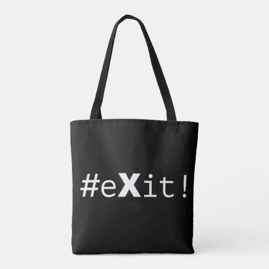 #eXit! Tote Bag (Achterkant)