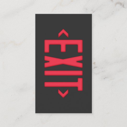 EXIT VISITEKAARTJE (Voorkant)