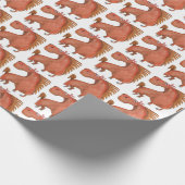 Exited Horse Geschenkpapier Cadeaupapier (Hoek)
