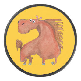 Exited Horse Hockey Puck