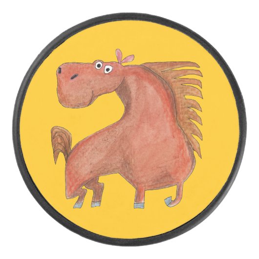 Exited Horse Hockey Puck (Voorkant)