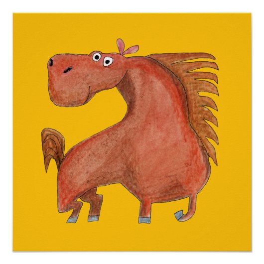 Exited Horse Perfect Poster (Voorkant)