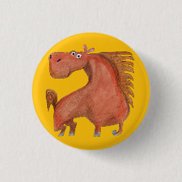 Exited Horse Ronde Button 3,2 Cm