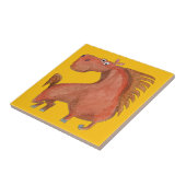 Exited Horse Tegeltje (Zijkant)