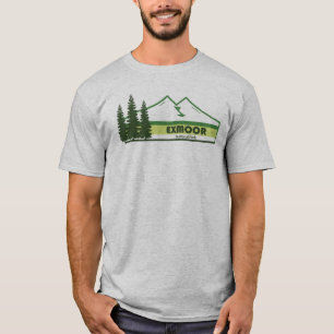 Exmoor Nationaal Park Groene Strepen T-shirt
