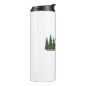 Exmoor Nationaal Park Groene Strepen Thermosbeker (Gedraaid links)