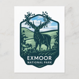 Exmoor Nationaal Park  Herten Feestdagenkaart