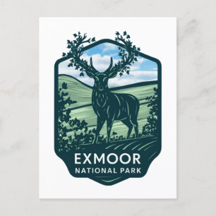 Exmoor Nationaal Park Herten Feestdagenkaart