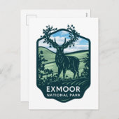 Exmoor Nationaal Park Herten Feestdagenkaart (Voorkant / Achterkant)