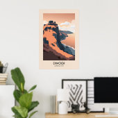 Exmoor Nationaal Park Moderne Reisposter Poster (Thuiskantoor)