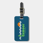 Exmoor Nationaal Park Retro Bagagelabel (Voorkant verticaal)