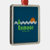 Exmoor Nationaal Park Retro Metalen Ornament (Rechts)