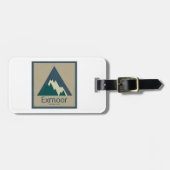 Exmoor Nationaal Park Rustiek Bagagelabel (Voorkant horizontaal)