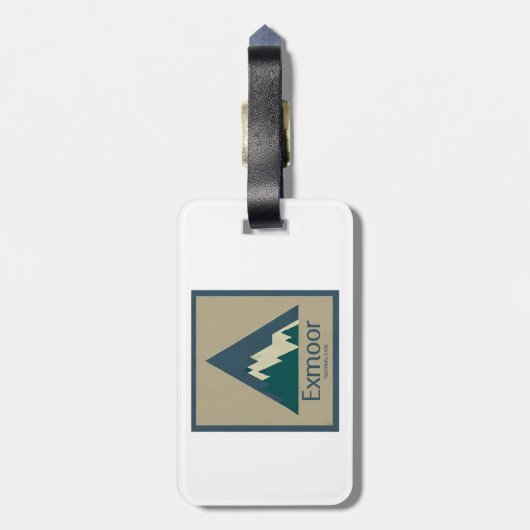 Exmoor Nationaal Park Rustiek Bagagelabel (Achterkant verticaal)