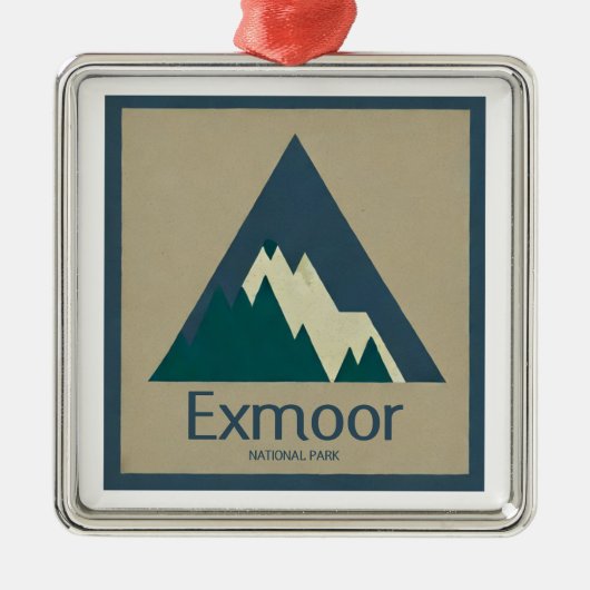 Exmoor Nationaal Park Rustiek Metalen Ornament (Voorkant)