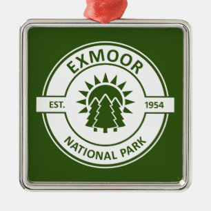 Exmoor Nationaal Park Zon Bomen Metalen Ornament