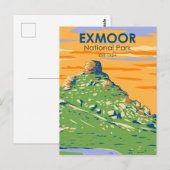 Exmoor National Park Castle Rock England  Briefkaart (Voorkant / Achterkant)