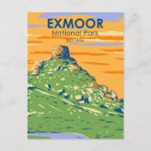 Exmoor National Park Castle Rock England  Briefkaart (Voorkant)