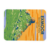 Exmoor National Park Castle Rock England  Magneet (Horizontaal)