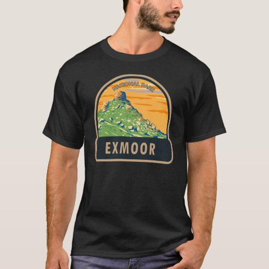 Exmoor National Park Castle Rock England T-shirt (Voorkant)