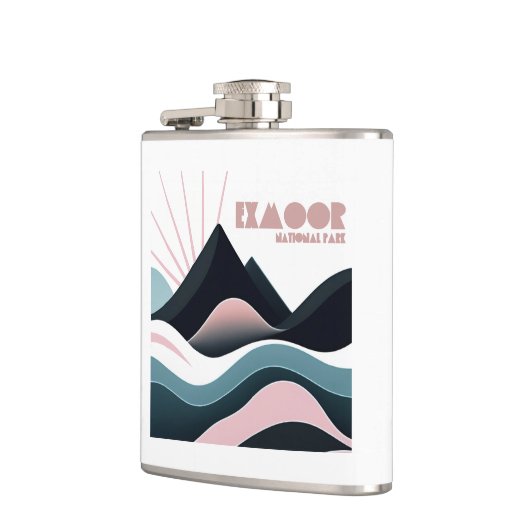 Exmoor National Park Gekleurde heuvels Heupfles (Links)