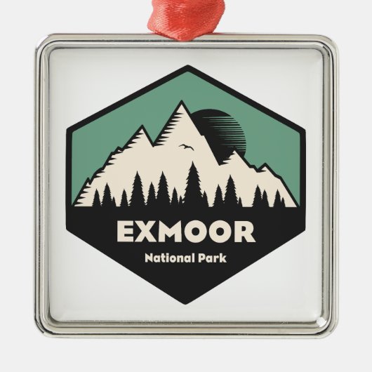 Exmoor National Park Metalen Ornament (Voorkant)