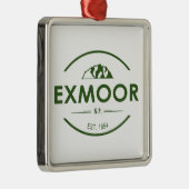 Exmoor National Park Metalen Ornament (Rechts)