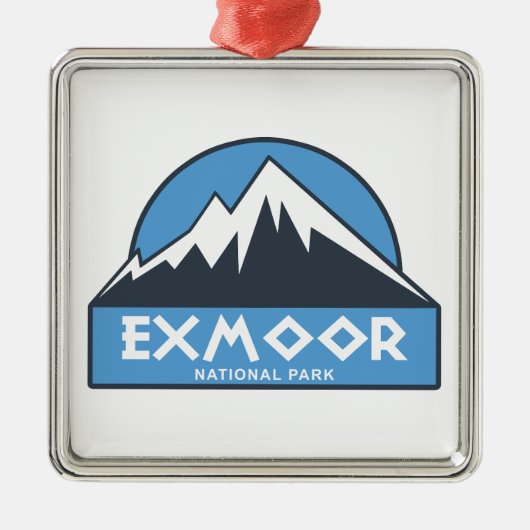 Exmoor National Park Metalen Ornament (Voorkant)