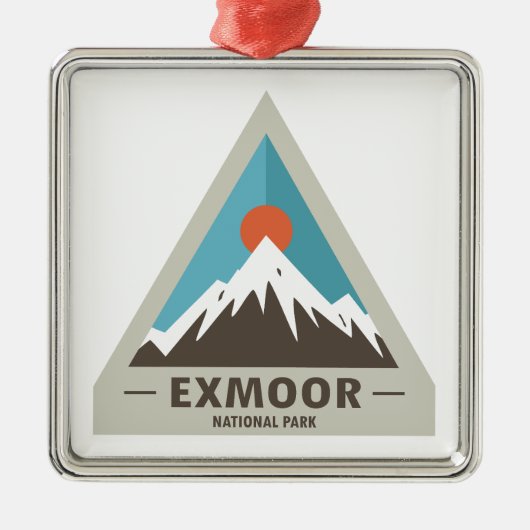 Exmoor National Park Metalen Ornament (Voorkant)