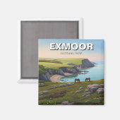 Exmoor National Park Pony Reizen Magneet (Voorkant / Achterkant)