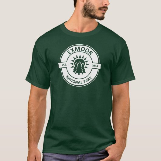 Exmoor National Park Sun Trees T-shirt (Voorkant)