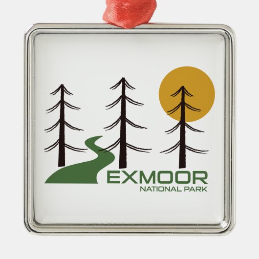 Exmoor National Park Trail Metalen Ornament (Voorkant)