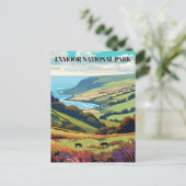 Exmoor National Park, Verenigd Koninkrijk Reizen V Briefkaart (Staand voorkant)
