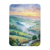 Exmoor National Park Waterverf Schilderen Magneet (Verticaal)