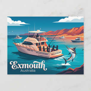 Exmouth diepzeevisserij Australië Briefkaart