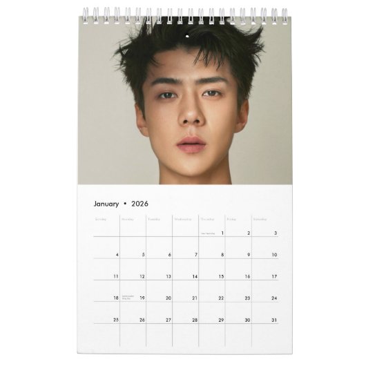 EXO Sehun Calendar Kalender (Jan 2026)