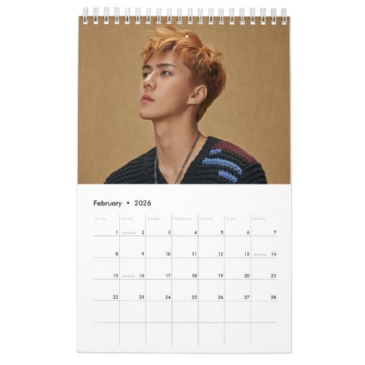 EXO Sehun Calendar Kalender (Feb 2026)
