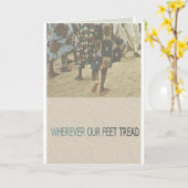 EXOBIA GROETJES: Waar onze voeten ook lopen Kaart (Gele Bloem)