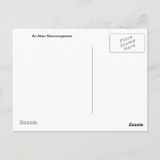 Exobiologie Briefkaart (Achterkant)