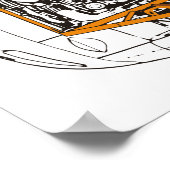 Exocet/NA Miata-bedekking Poster (Hoek)