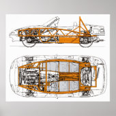 Exocet/NA Miata-bedekking Poster (Voorkant)