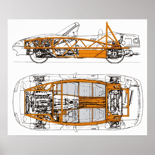 Exocet/NA Miata-bedekking Poster (Voorkant)