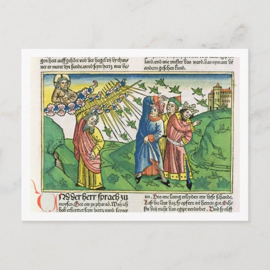 Exodus 10:1-20 De zeven Plagues van Egypte: het pl Briefkaart (Voorkant)