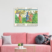 Exodus 10:1-20 De zeven Plagues van Egypte: het pl Canvas Afdruk (Insitu (Woonkamer))