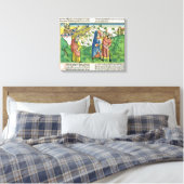 Exodus 10:1-20 De zeven Plagues van Egypte: het pl Canvas Afdruk (Insitu (Slaapkamer))