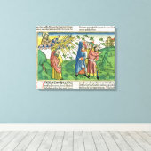Exodus 10:1-20 De zeven Plagues van Egypte: het pl Canvas Afdruk (Insitu (Houten vloer))