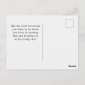 Exodus 14:13-14 Wees niet bang voor STAND FIRM Briefkaart (Achterkant)