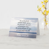 Exodus 14:13-14 Wees niet bang voor STAND FIRM Kaart (Gele Bloem)