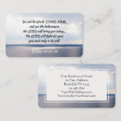 Exodus 14:13-14 Wees niet bang voor STAND FIRM Visitekaartje (Voorkant / Achterkant)