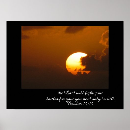 Exodus 14:14 - art poster (Voorkant)